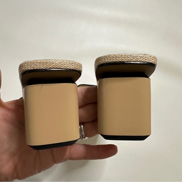 NWOB Franco Sarto Linley Slide Sandal in Beige Raffia 8 - Picture 6 of 8